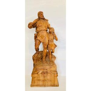 William Tell In Carved Wood